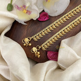 Vriksham Manga Style Gold Look Alike Bridal Anklets-G17808